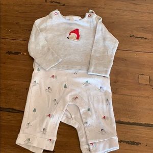 The Little White Company holiday onesie